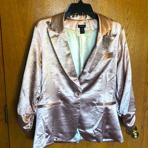 Rose Gold Metallic Blazer